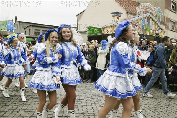 Saxony's biggest carnival party in Radeburg. Since 1957, the big parade of over 65 floats has been