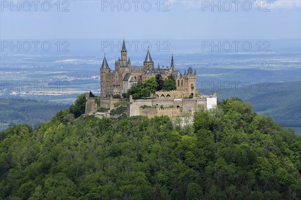 Hohenzollern Castle, Gipfelburg, ancestral castle of the Hohenzollern dynasty of princes, near