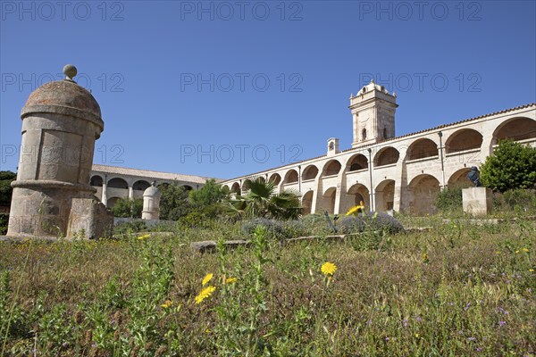 Former military hospital, Isla del Rey, Mao, Mahon, Menorca, Spain, Europe