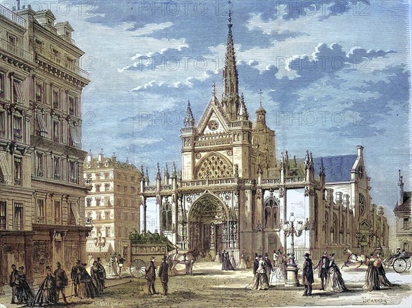 The Catholic parish church of Saint-Laurent in Paris was begun in the 15th century in the late