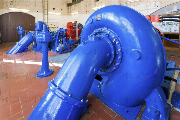 Dorfhain hydropower plant, Francis turbines