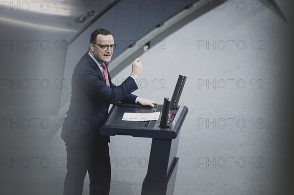 Jens Spahn, Mitglied des Deutschen Bundestages (CDU CSU), aufgenommen im Rahmen einer Sitzung des