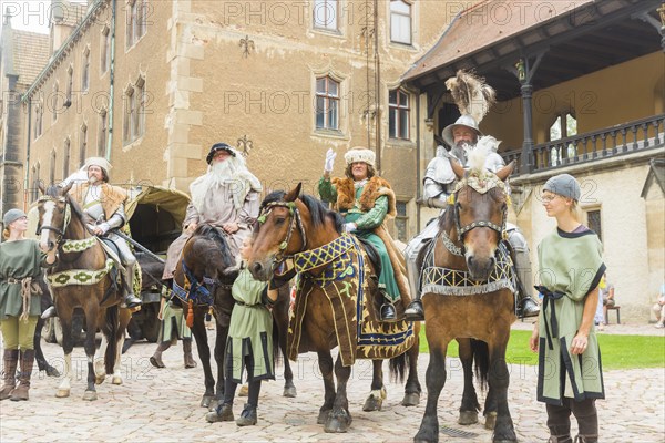 Family festival at Albrechtsburg Meissen on the occasion of the premiere of the Histopads. The