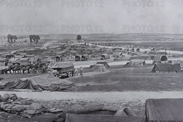 Ammunition depot near the front, 1917, France, Europe