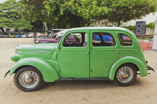 CHENNAI, INDIA, JULY 24: Ford Prefect 1952 (retro vintage car) on Heritage Car Rally 2011 of Madras