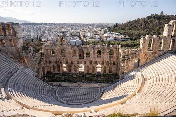 Amphitheatre, Odeon of Herodes Atticus, Acropolis, Athens, Greece, Europe