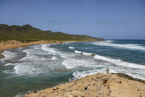 Playa de Calblanque, beach in the regional park Monte de las Cenizas y (Peña) del Águila, near