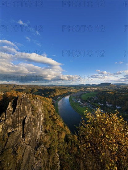 Bastei view in Saxon Switzerland