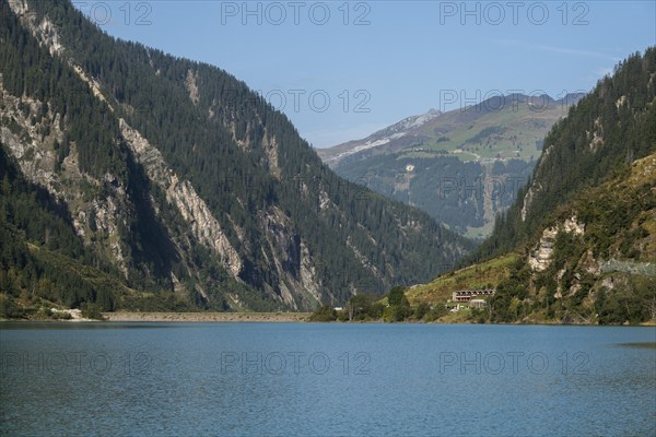 Stilluptal, Stiillup reservoir (1116m), Stillupgrund, Mayrhofen, reservoir lake, dam, water