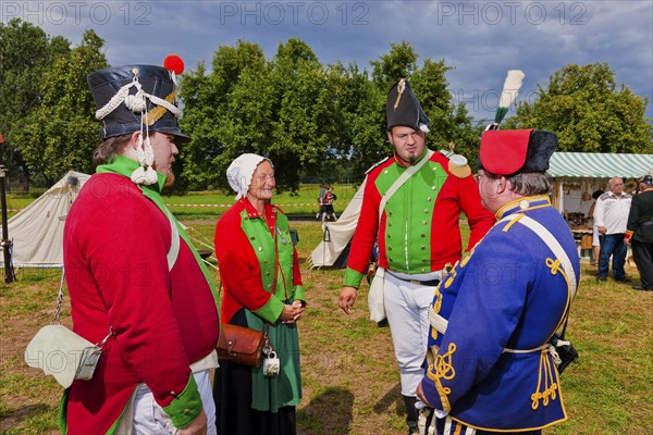 Hussar bivouac in Höfgen near Grimma