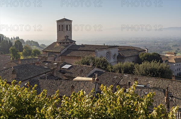 Church of St. Peter, Chiesa Abbazia di San Pietro, Assisi, Umbria, Italy, Europe