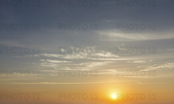 Beautiful dramatic scenic sunset sky background