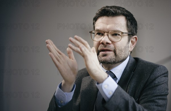 Marco Buschmann (FDP), Bundesminister der Justiz, aufgenommen im Rahmen eines Interview fue NBR in