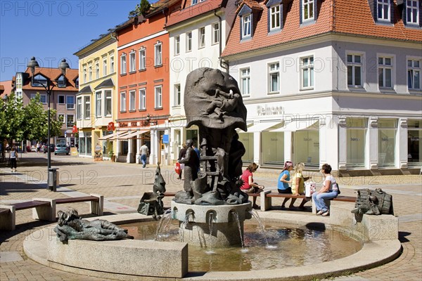 Stiefelbrunnen. Döbeln is located in the Central Saxon hill country in a wide basin of the