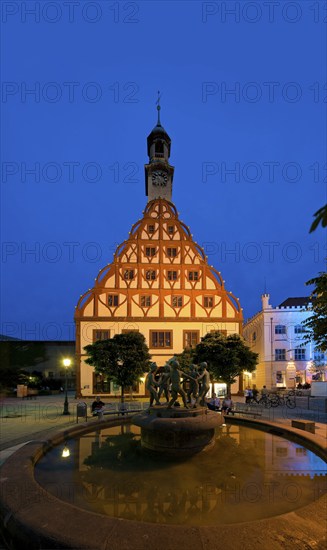 Zwickau Gewandhaus: landmark of the city, built in 1522-1525 in late Gothic style, with Renaissance