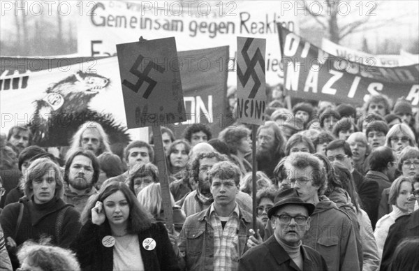 The party congress of the National Democratic Party of Germany (NPD) triggered protests against