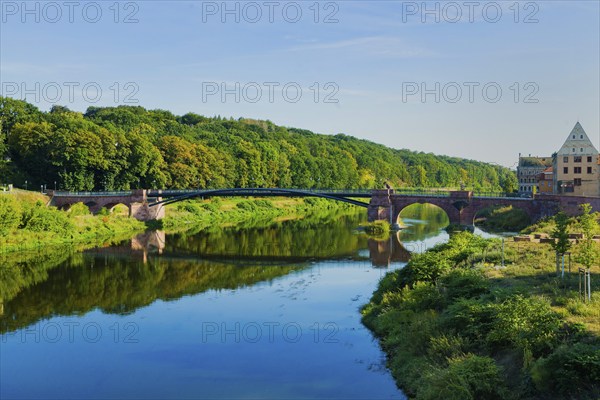 The Pöppelmann Bridge, probably the most famous bridge, spans the Mulde in the northern part of the