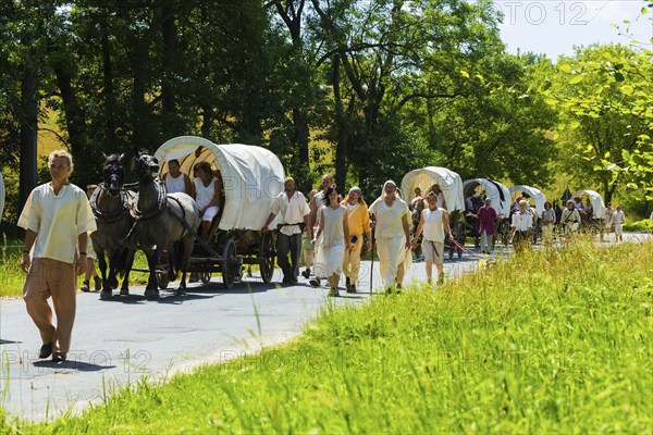 Settlers' train in Central Saxony