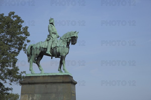 Equestrian figure of Frederick I Barbarossa 1122-1190 at the Imperial Palace, Goslar, Harz
