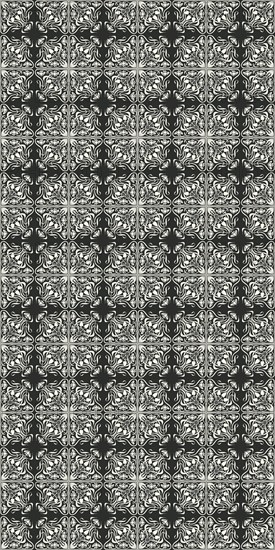 Decorative Art Nouveau floral print, seamless vector pattern