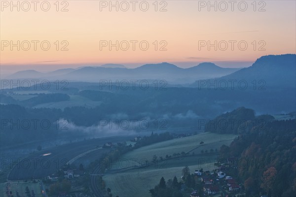 Bastei view in Saxon Switzerland