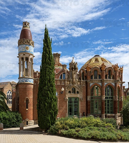 Historic hospital complex of the Hospital de la Santa Creu i Sant Pau, Barcelona, Catalonia, Spain,