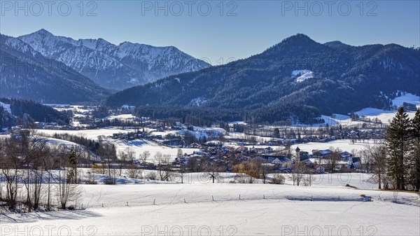 Snow, Leitzachtal, Fischbachau, Bavaria, Germany, Europe