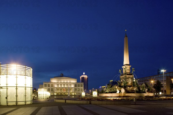 Augustusplatz is located at the end of Grimmaische Straße in Leipzig. It is approx. 40, 000 m² in