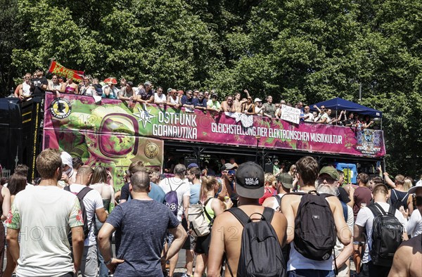 Techno fans celebrate Rave the Planet in Berlin, Berlin, 08.07.2023