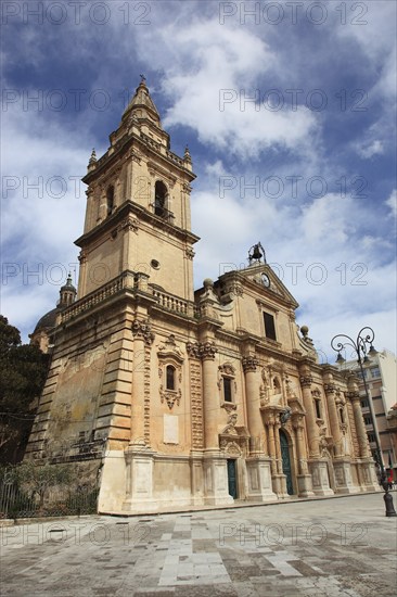 Ragusa, Ragusa Superiore district, Cathedral of San Giovanni Battista in the Upper Town, Sicily,