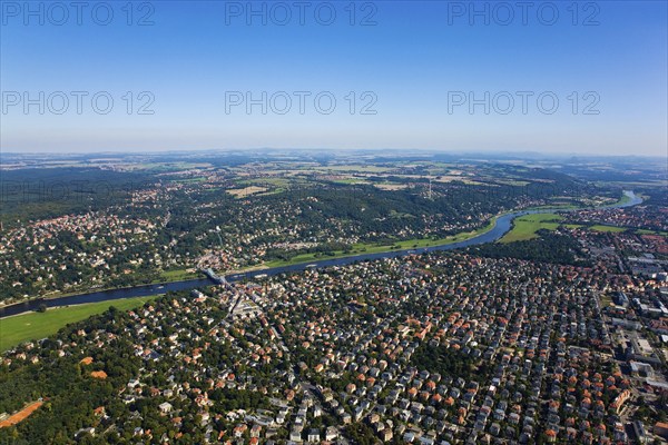 Aerial view Dresden Blue Wonder