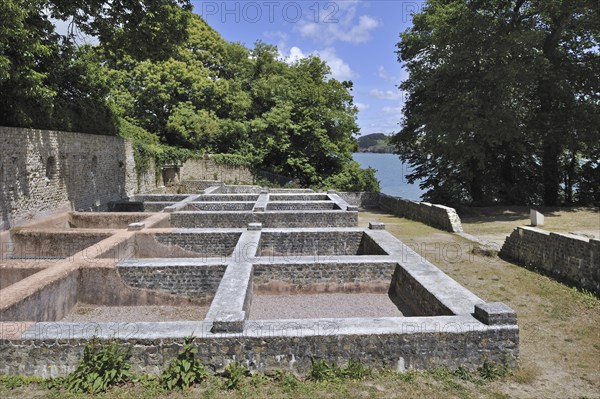 Roman ruins at Douarnenez, Finistère, Brittany, France, Europe