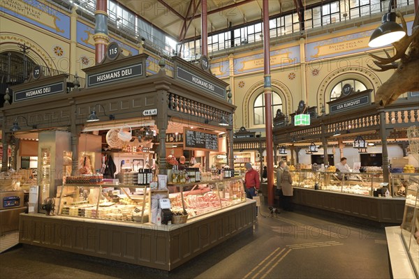 Östermalms Saluhall Historic Market Hall, Östermalmstorg, Stockholm, Sweden, Europe