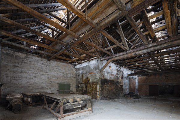 The more than 800-year-old Muldenhütten smelter site. The still existing, historical and