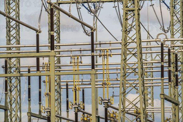 New construction of the transformer station on Cranger Straße in Herten, Emscherbruch station,