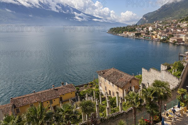 Limone sul Garda with the Limonaia del Castèl, Lake Garda, Lake Garda mountains, Limone sul Garda,