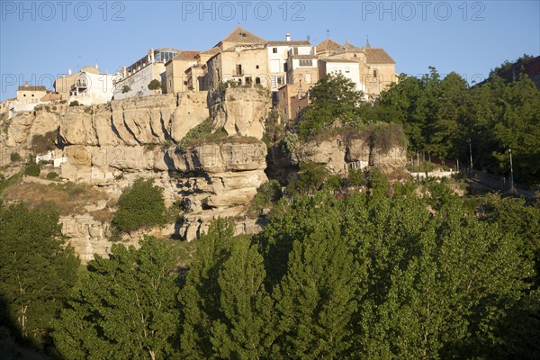 River Tajo limestone gorge cliffs, Alhama de Granada, Spain, Europe