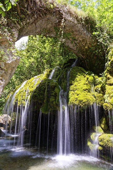 The Oasi Cascate Capelli Di Venere waterfall, also known as Fontana Capello, is located in the