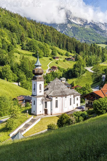 Maria Gern pilgrimage church in the Bavarian Alps in Berchtesgaden, Germany, Europe