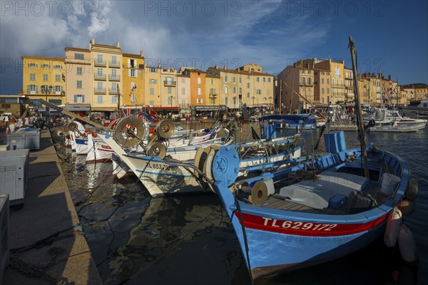 Harbour, St. Tropez, Département Var, Cote d'Azur, Provence-Alpes-Côte d'Azur, South of France,