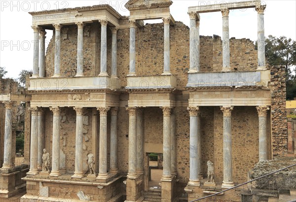 Teatro Romano, Roman Amphitheatre, Merida, Extremadura, Spain, Europe