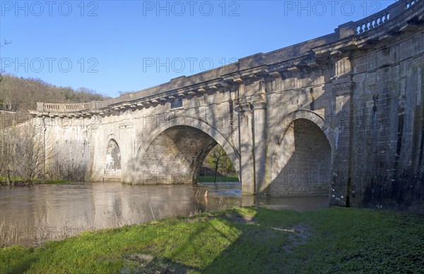 Dundas Aqueduct near Limpley Stoke, Wiltshire, England built by John Rennie completed 1801
