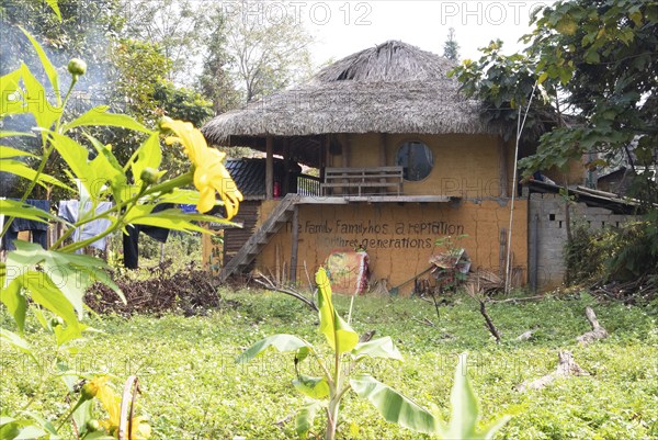 Traditional house of the Dao minority, Nam Dam Dao Cultural Village, Ha Giang Province, Vietnam,
