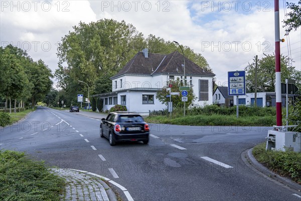 Green border, Siebengewald-Gaesdonck border crossing, south of Goch, without controls, between the