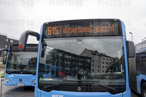 WSW bus advertising board, for new bus drivers, bus car park, during break times, above the central