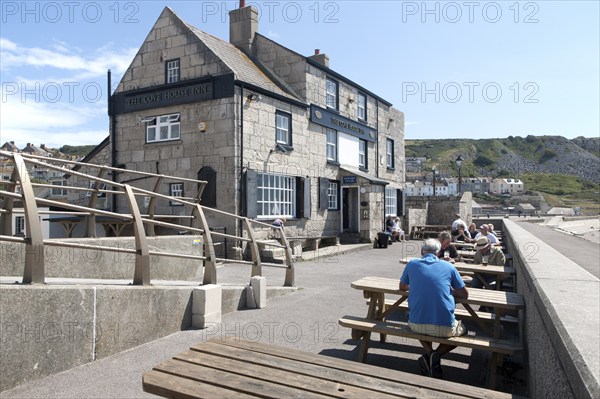 The Cove House Inn historic building at Chiswell, Isle of Portland, Dorset, England, UK