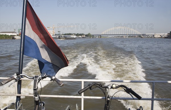 Grote Beer bridge spanning River Maas at Ablasserdam, Rotterdam, Netherlands