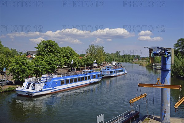 Europe, Germany, Mecklenburg-Western Pomerania, Plau am See, Lake Plau, Elde-Müritz waterway,