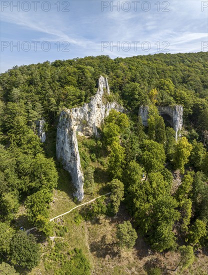 UNESCO World Heritage Caves and Ice Age Art of the Swabian Alb. Ice Age cave Geißenklösterle in the