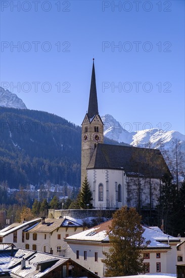 Reformed parish church, Scuol, Engadin, Graubünden, Switzerland, Europe